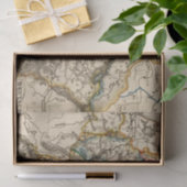 Oost-Europese kaart Tissuepapier (Geschenk)