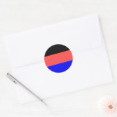 Oost-Friesland (Duitsland) Vlag Ronde Sticker (Envelop)