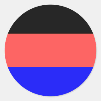 Oost-Friesland (Duitsland) Vlag Ronde Sticker
