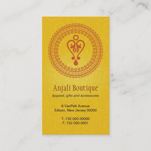 Oost-geëgreneerd Visitekaartje (Voorkant)