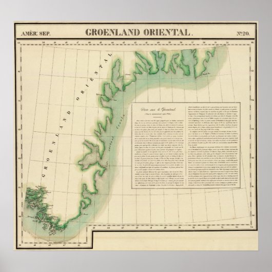 Oost-Groenland 20 Poster (Voorkant)