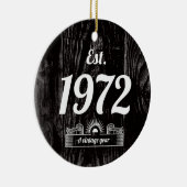 Oost in 1972 Een  jaar Keramisch Ornament (Rechts)