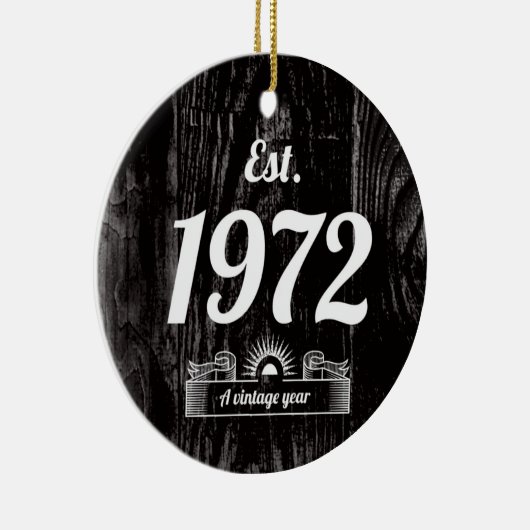 Oost in 1972 Een  jaar Keramisch Ornament (Rechts)