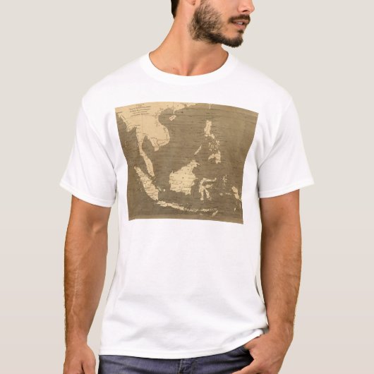 Oost-India eilandenkaart door Arrowsmith T-shirt (Voorkant)
