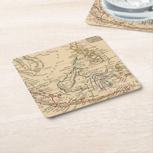 Oost-India Kartonnen Onderzetters (Schuin)