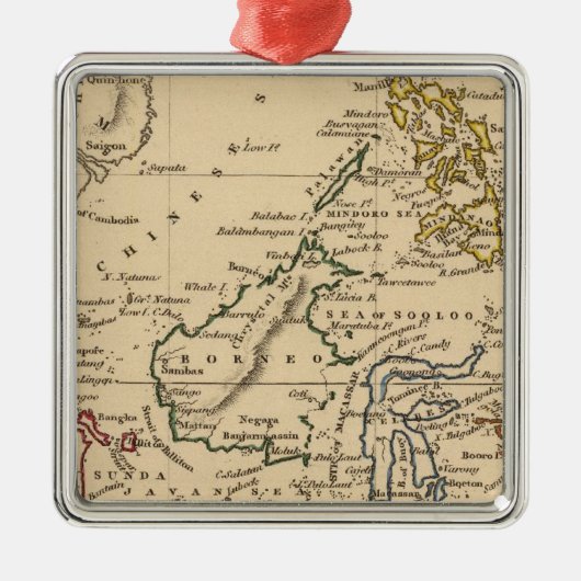Oost-India Metalen Ornament (Voorkant)