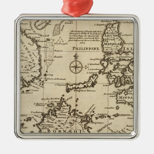 Oost-India Metalen Ornament (Voorkant)