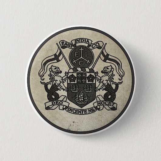 Oost-India wapenschild Ronde Button 5,7 Cm (Voorkant)