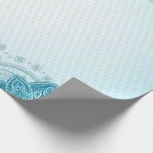 Oost-indiaans patroon mandala paisley cadeaupapier (Hoek)