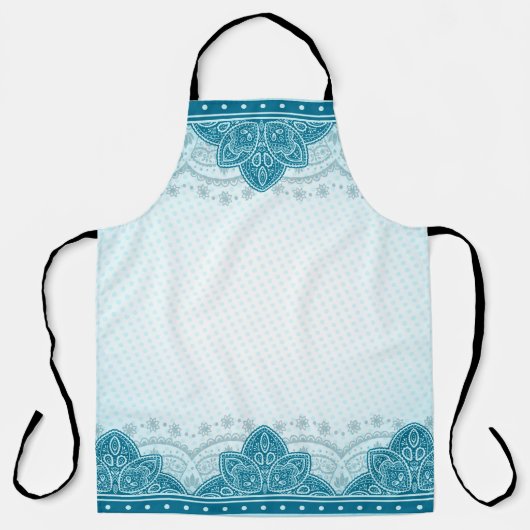 Oost-indiaans patroon mandala paisley schort (Voorkant)