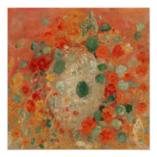 Oost-Indische kers door Odilon Redon Perfect Poster (Voorkant)