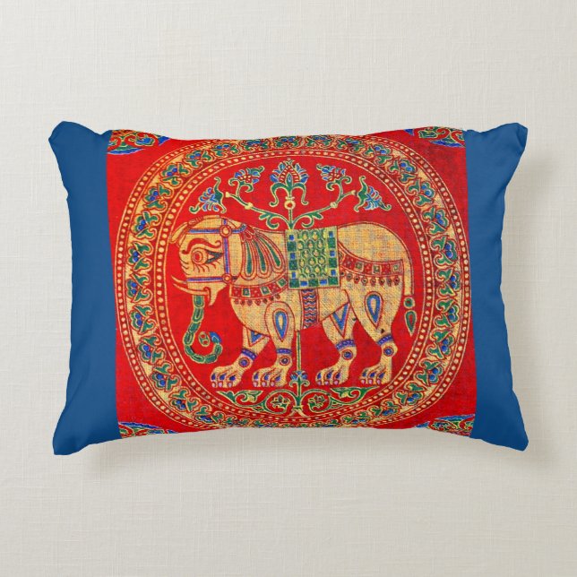 Oost-Indische olifant print Accent Kussen (Voorkant)