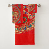 Oost-Indische olifantendruk Bad Handdoek (Insitu)