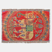 Oost-Indische olifantendruk Deken (Voorkant)