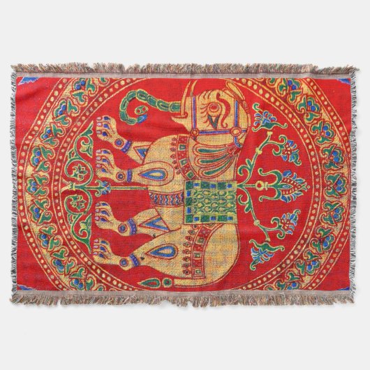 Oost-Indische olifantendruk Deken (Voorkant)