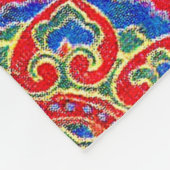 Oost-Indische olifantendruk Fleece Deken (Hoek)