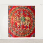 Oost-Indische olifantendruk Wandkleed (Voorkant)