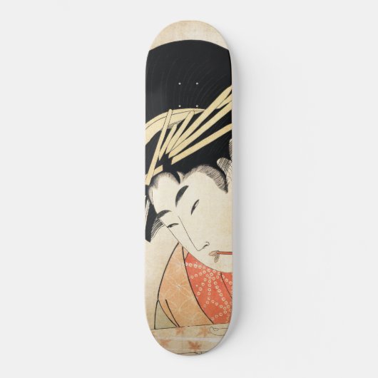 Oost-japanse ukiyo-e geisha maiko  kunst persoonlijk skateboard (Voorkant)