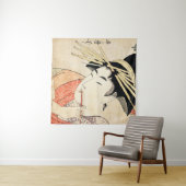 Oost-japanse ukiyo-e geisha maiko kunst wandkleed (In Situ (horizontaal))