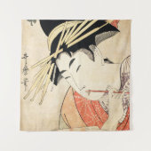 Oost-japanse ukiyo-e geisha maiko kunst wandkleed (Voorkant)