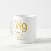 Oost. Jubileum 1989 30ste bruiloft Koffiemok (Voorkant links)