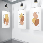 Oost kleuren organische vormen composities muurkunst sets