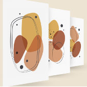 Oost kleuren organische vormen composities muurkunst sets