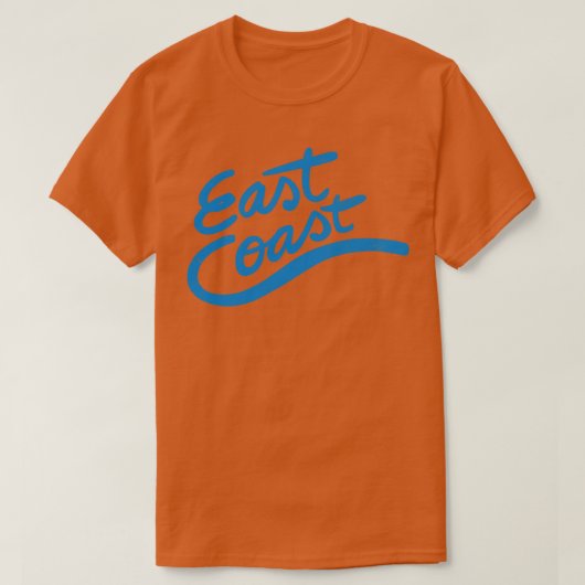 Oost-kust retro typografie t-shirt (Design voorkant)