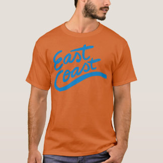 Oost-kust retro typografie t-shirt