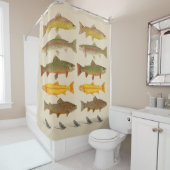 Oost-kuststrookje voor de visserij op de kust douchegordijn (In situ)