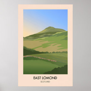 Oost Lomond Schotland Reisposter Poster