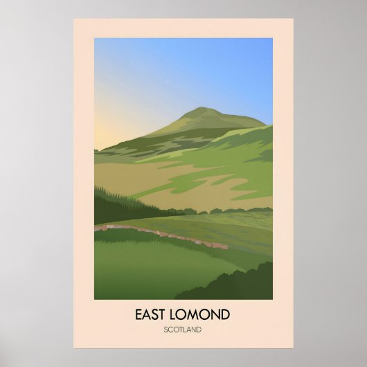 Oost Lomond Schotland Reisposter Poster (Voorkant)