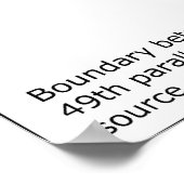 Oost-Noord-Amerikaanse kaart in 1775 Poster (Hoek)