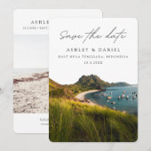 Oost Nusa Tenggara Save the Date Nederland Bruilof Kaart (Voorkant / Achterkant)