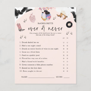 Oost of nooit Disco Cowgirl Bachelorette Game