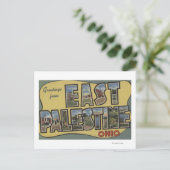 Oost-Palestina, Ohio - Grote letterscènes Briefkaart (Staand voorkant)