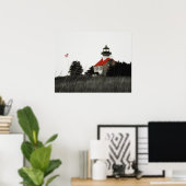 Oost-Point vuurtoren Poster (Thuiskantoor)