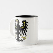 Oost-Pruisen Tweekleurige Koffiemok (Voorkant links)