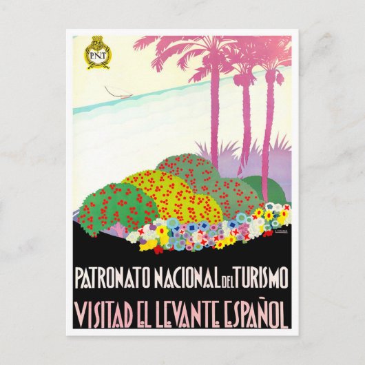 Oost-Spanje vintage Briefkaart (Voorkant)