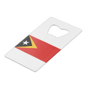 Oost-Timor Creditkaart Flessenopener (Voorkant Gekanteld)