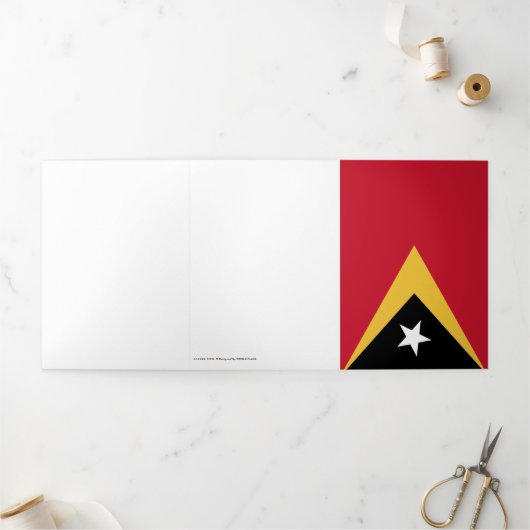Oost-Timor Drieluik Kaart (Buitenkant)