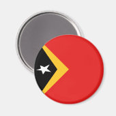 Oost-Timor Fisheye Vlagmagneet Magneet (Voorkant / Achterkant)