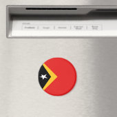 Oost-Timor Fisheye Vlagmagneet Magneet (Insitu (Vaatwasser))