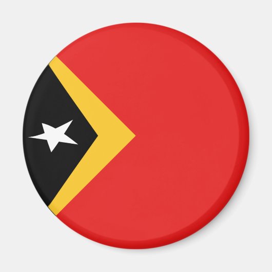 Oost-Timor Fisheye Vlagmagneet Magneet (Voorkant)