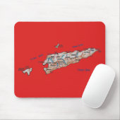 Oost-Timor Map Mousepad Muismat (Met muis)