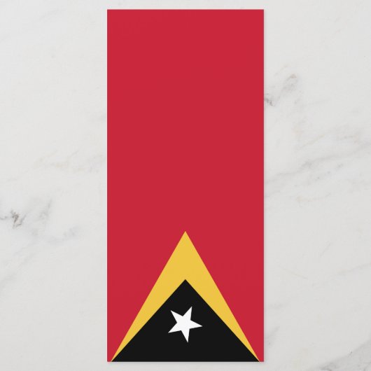 Oost-Timor Menu (Achterkant)