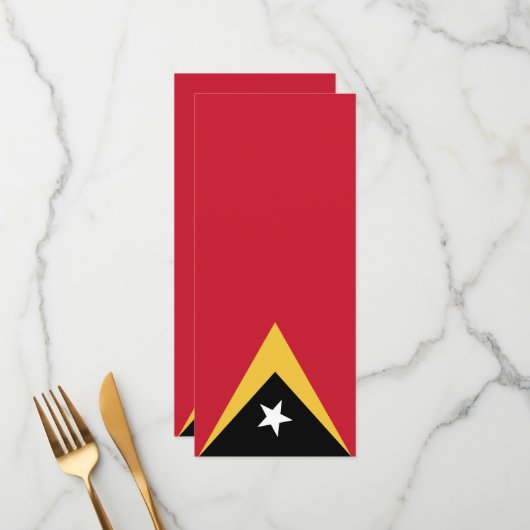 Oost-Timor Menu (Voorkant / Achterkant in situ)