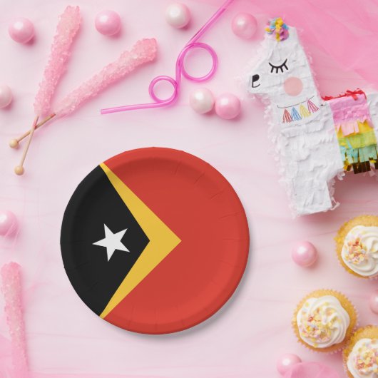 Oost-Timor Papieren Bordje (Feest)
