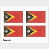 Oost-Timor Rechthoekige Sticker (Vel)