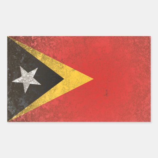 Oost-Timor Rechthoekige Sticker (Voorkant)